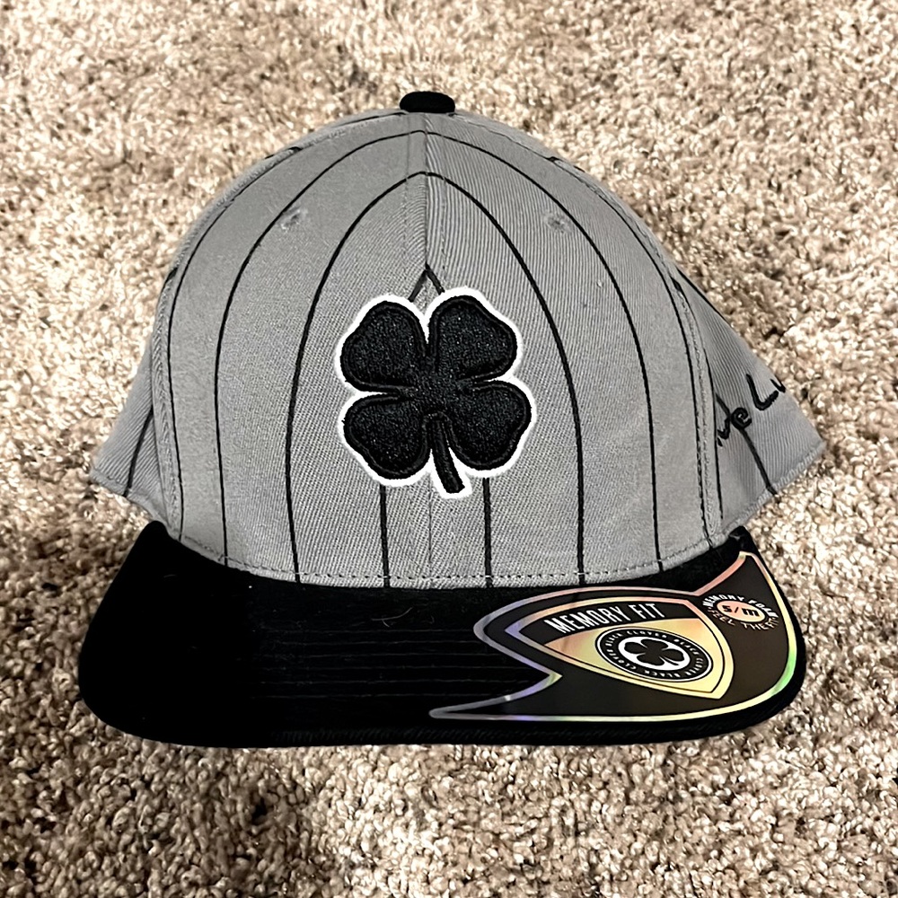Black Clover Grey and Black Memory Fit Unisex Small/Medium Sized Hat